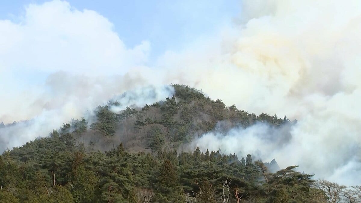 大船渡市の山火事：続く鎮圧の戦いと天候の影響、現在の状況は？